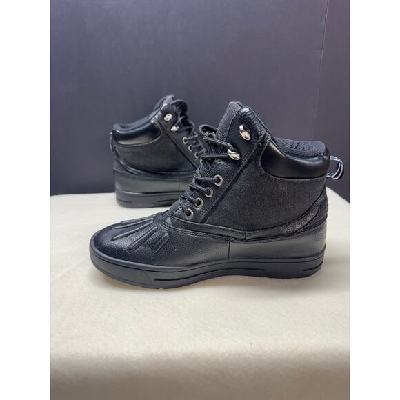 Nautica New Bedford Weather-Resistant Insulated Duck Boot in Black Canvas Men 7 - Picture 6 of 9